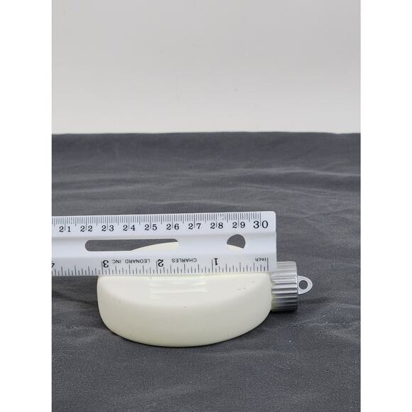 Vintage White Ceramic Bisque LED Lighted Hanging "NOEL" 2-Sided Ornament - Picture 4 of 5